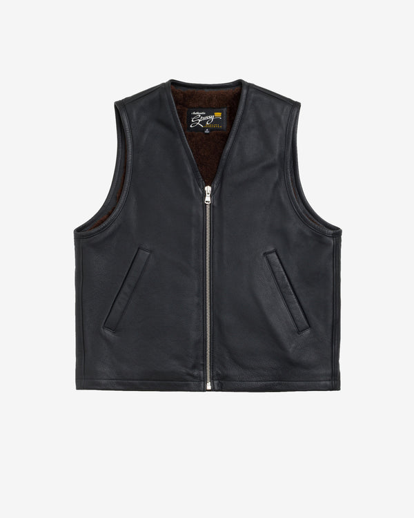 Stüssy - Reversible Fur Vest - (Black)