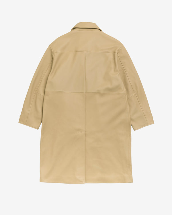 Stüssy - Men's Leather Duster - (Sand)