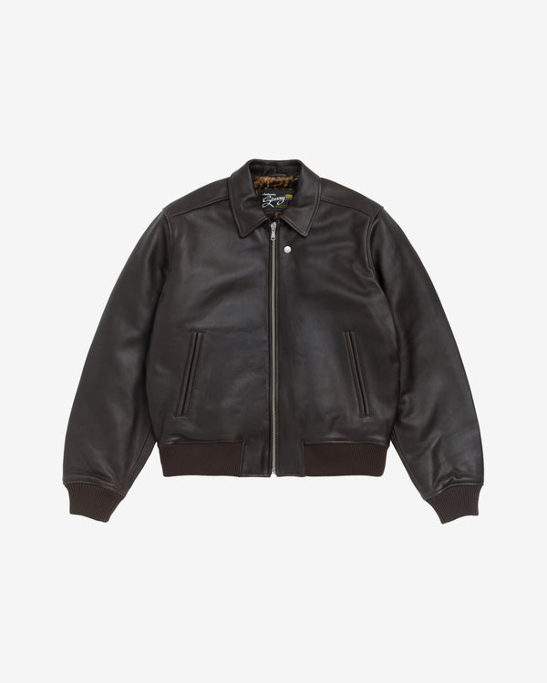 Stüssy - Fur Lined Flight Bomber Jacket - (Brown)