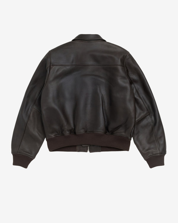 Stüssy - Fur Lined Flight Bomber Jacket - (Brown)