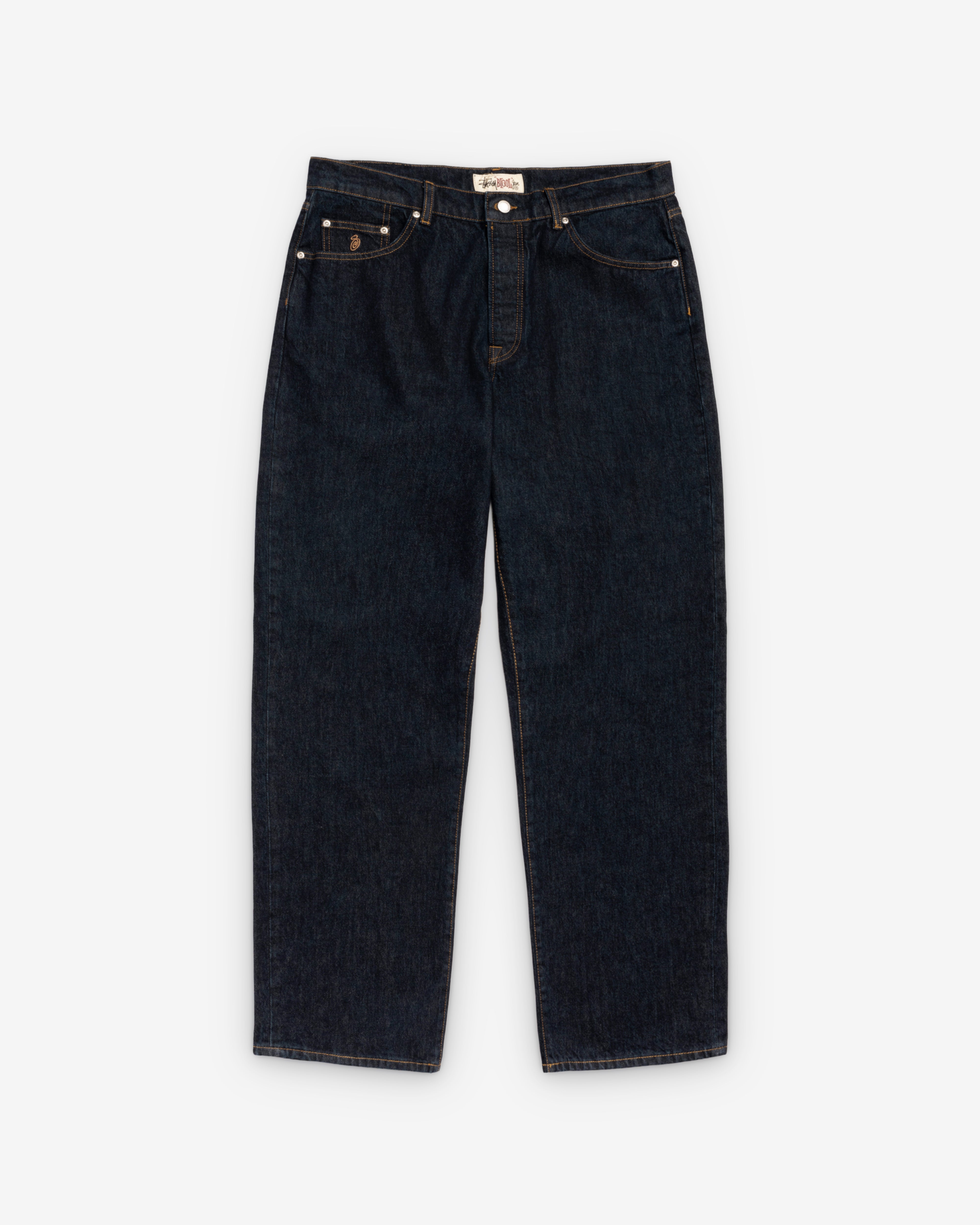 m*i様 00s Stussy wide straight skate deni Stüssy: Men's Big Ol Jean Denim (Rinsed Indigo) | DSMNY E-SHOP