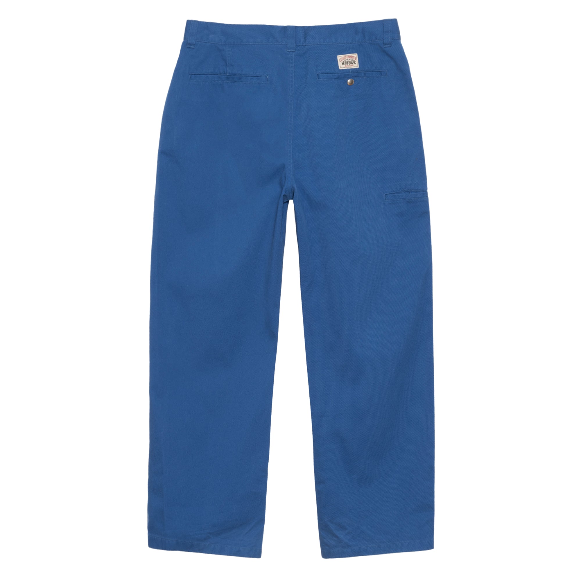 Stüssy: Men's Workgear Trouser Twill (Royal Blue) | DSMNY E-SHOP