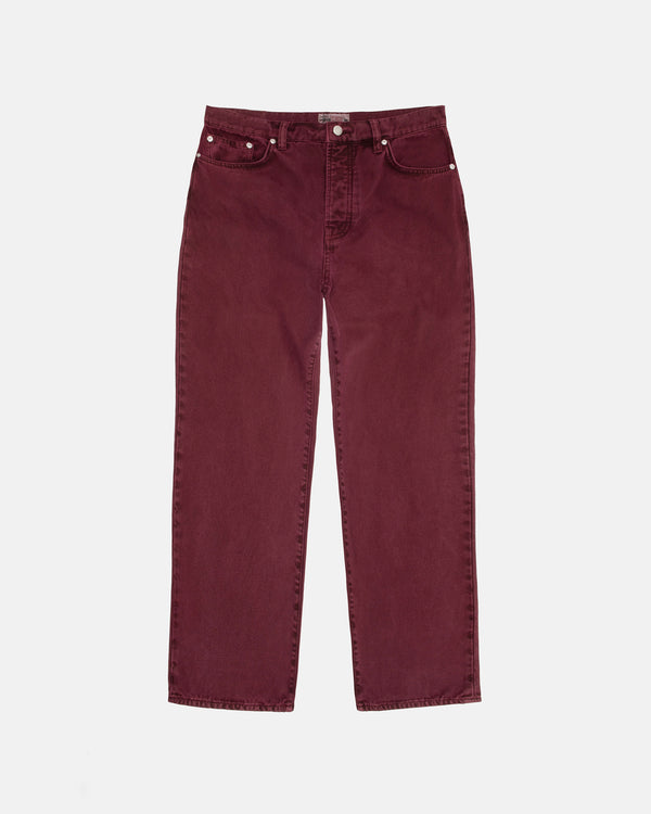 Stüssy - Men's Classic Jeans Washed Canvas - (Wine)