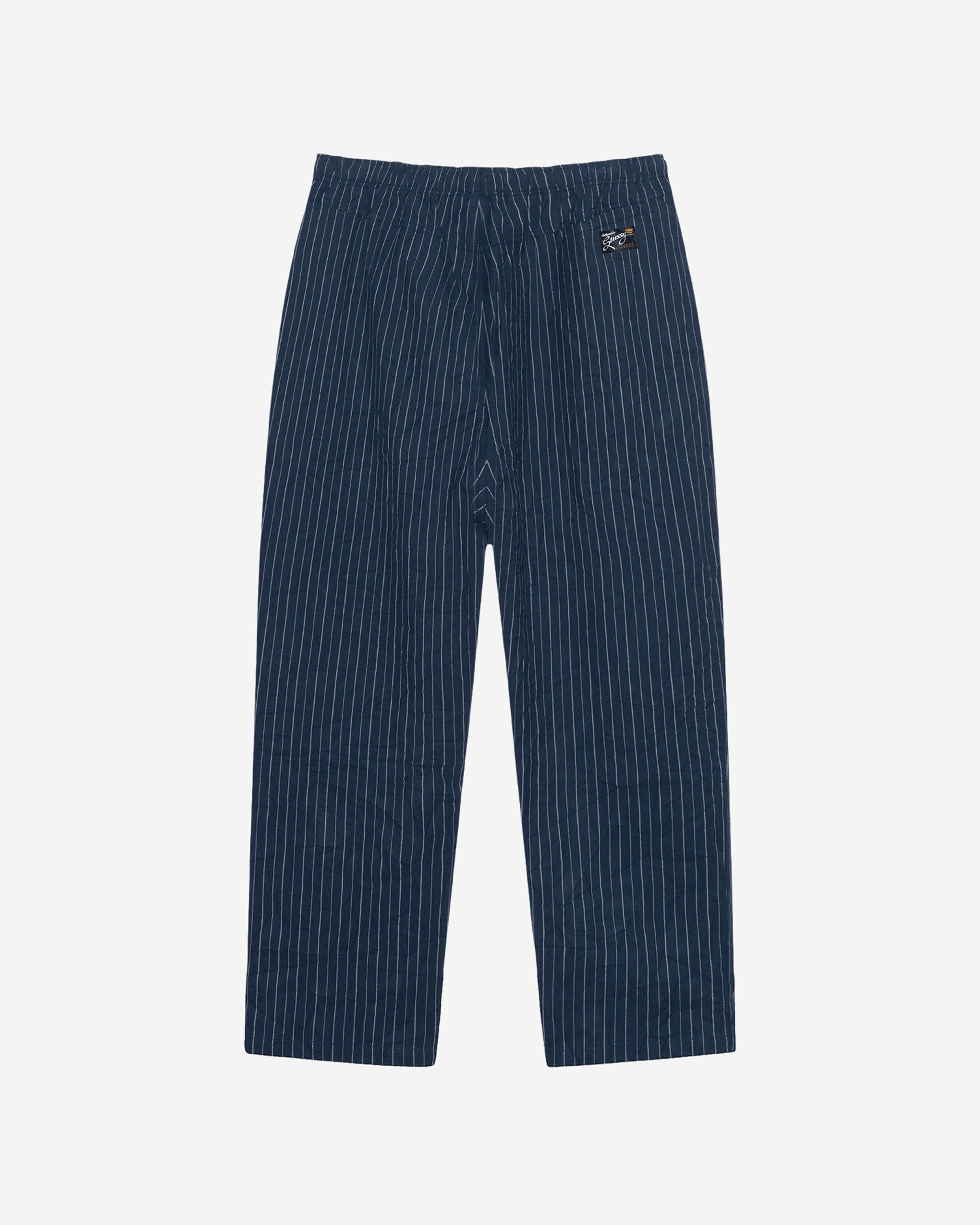 Stüssy - Men's Beach Pant Wrinkled Stripe - (Navy)