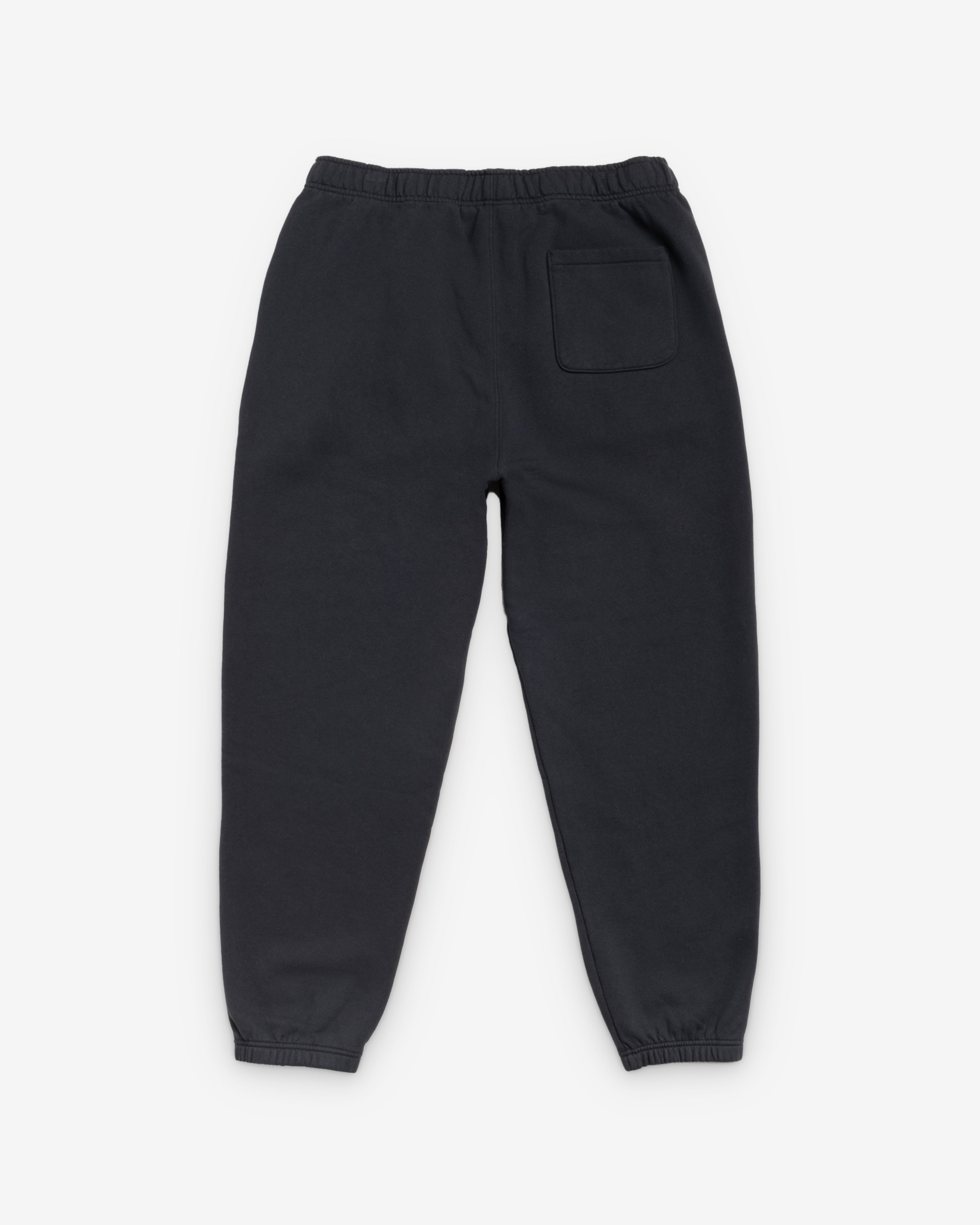 Stüssy: Men's Fleece Track Pant (Black) | DSMNY E-SHOP