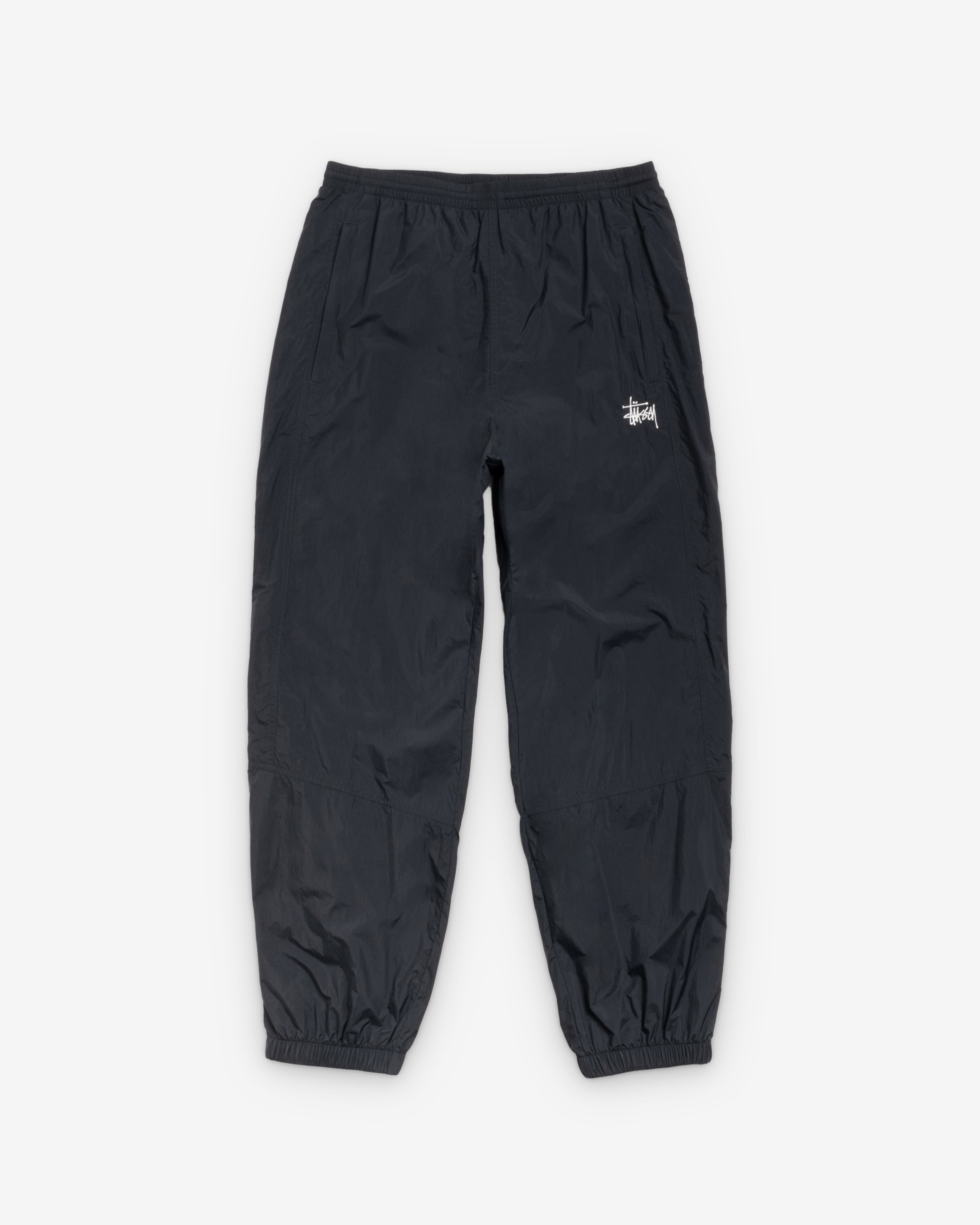 Stüssy: Men's Nylon Track Pant (Black) | DSMNY E-SHOP