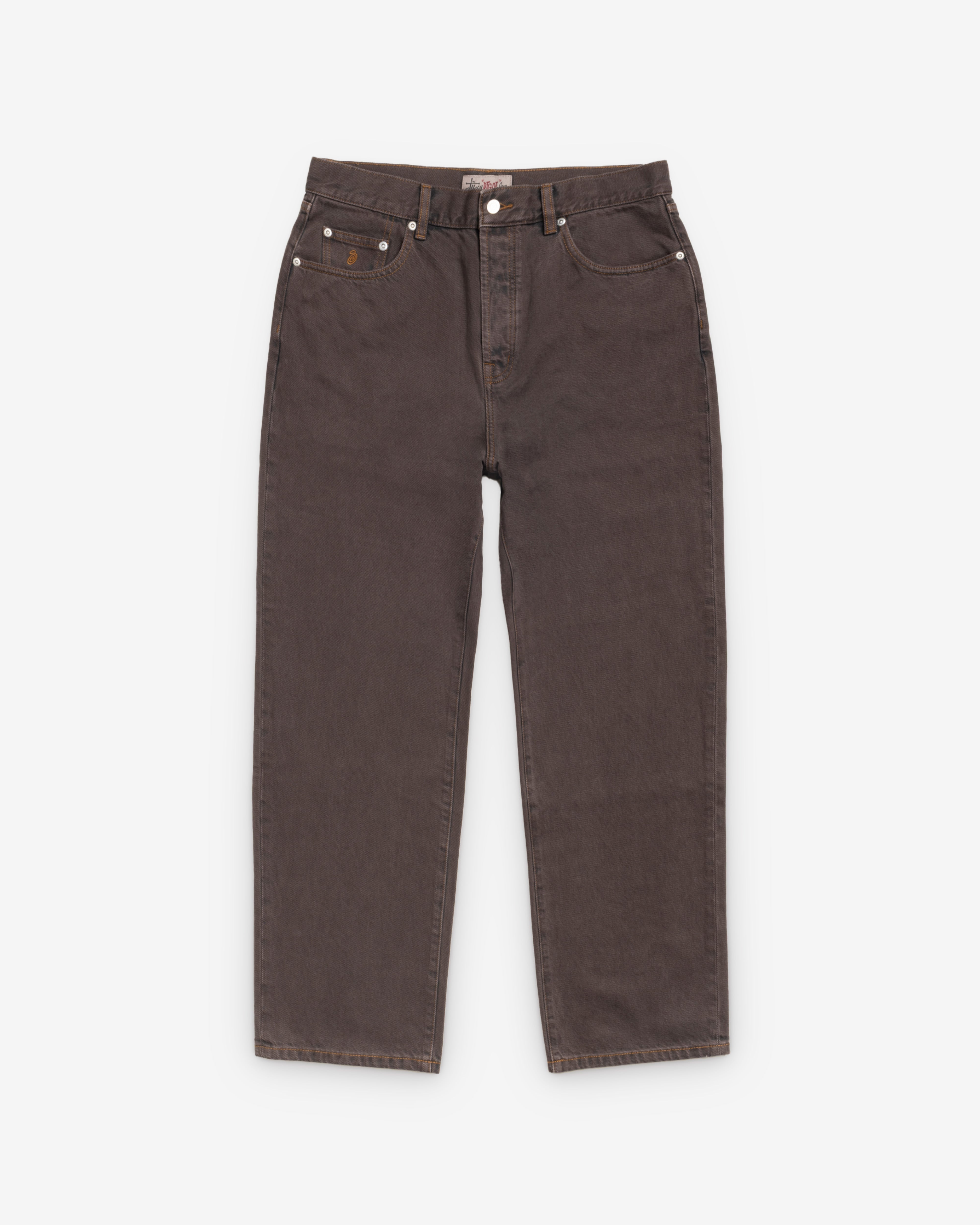 Stüssy: Men's Big Ol Jeans Resin Denim (Brown) | DSMNY E-SHOP