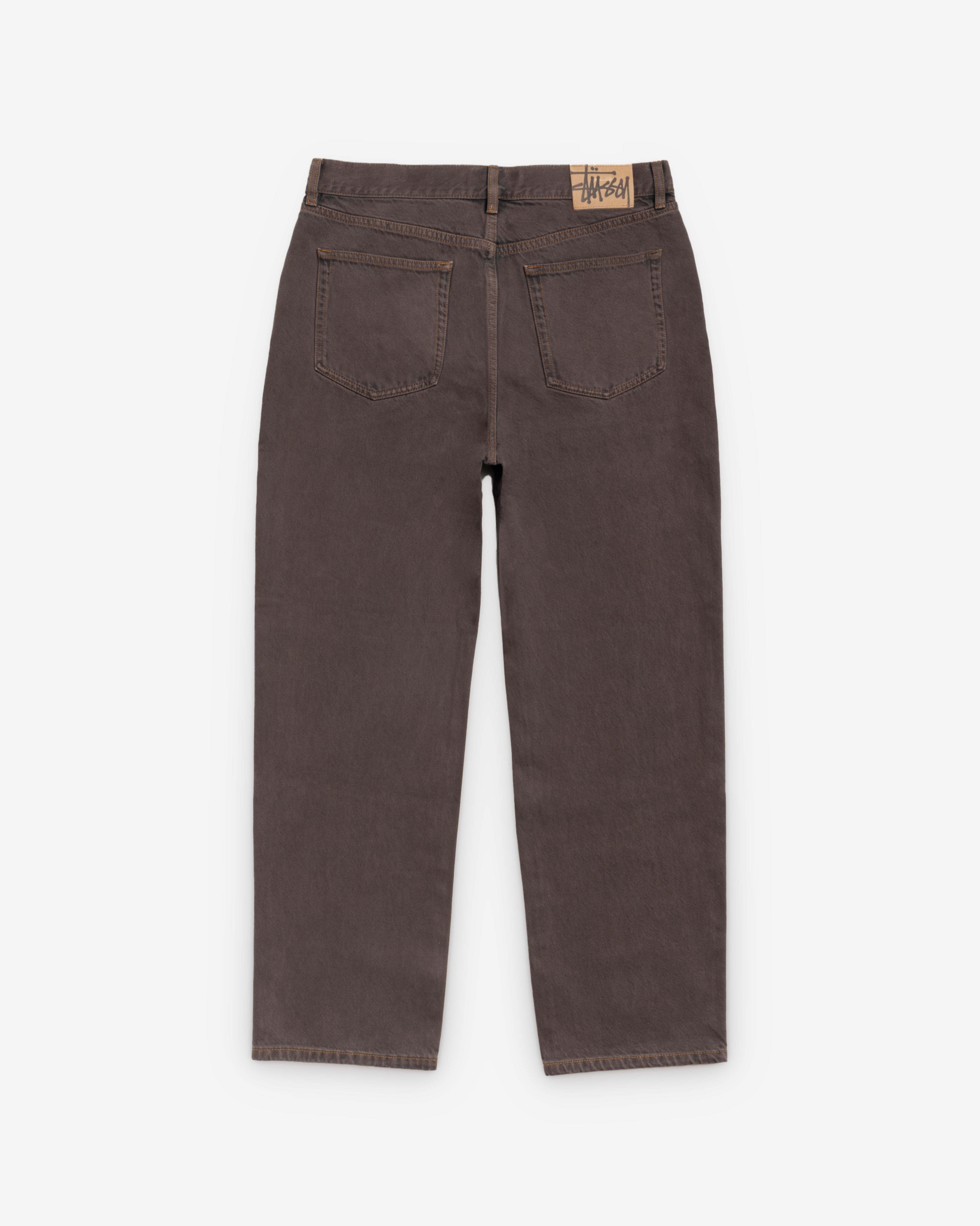 Stüssy: Men's Big Ol Jeans Resin Denim (Brown) | DSMNY E-SHOP