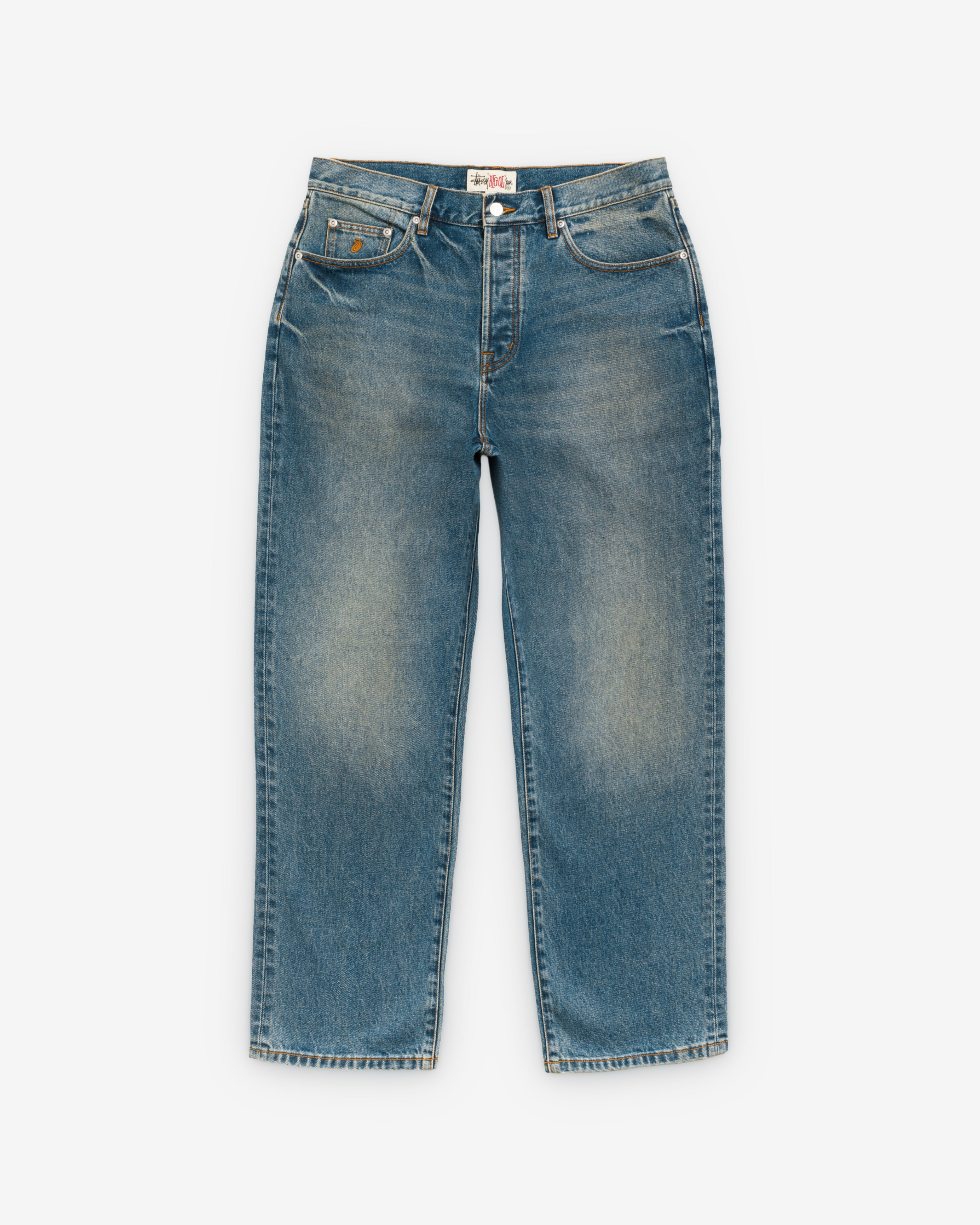 小*栗様 STUSSY BIG OL' JEAN DENIM Stüssy: Men's Big Ol Jean Denim (Dark Wash Indigo) | DSMNY E-SHOP