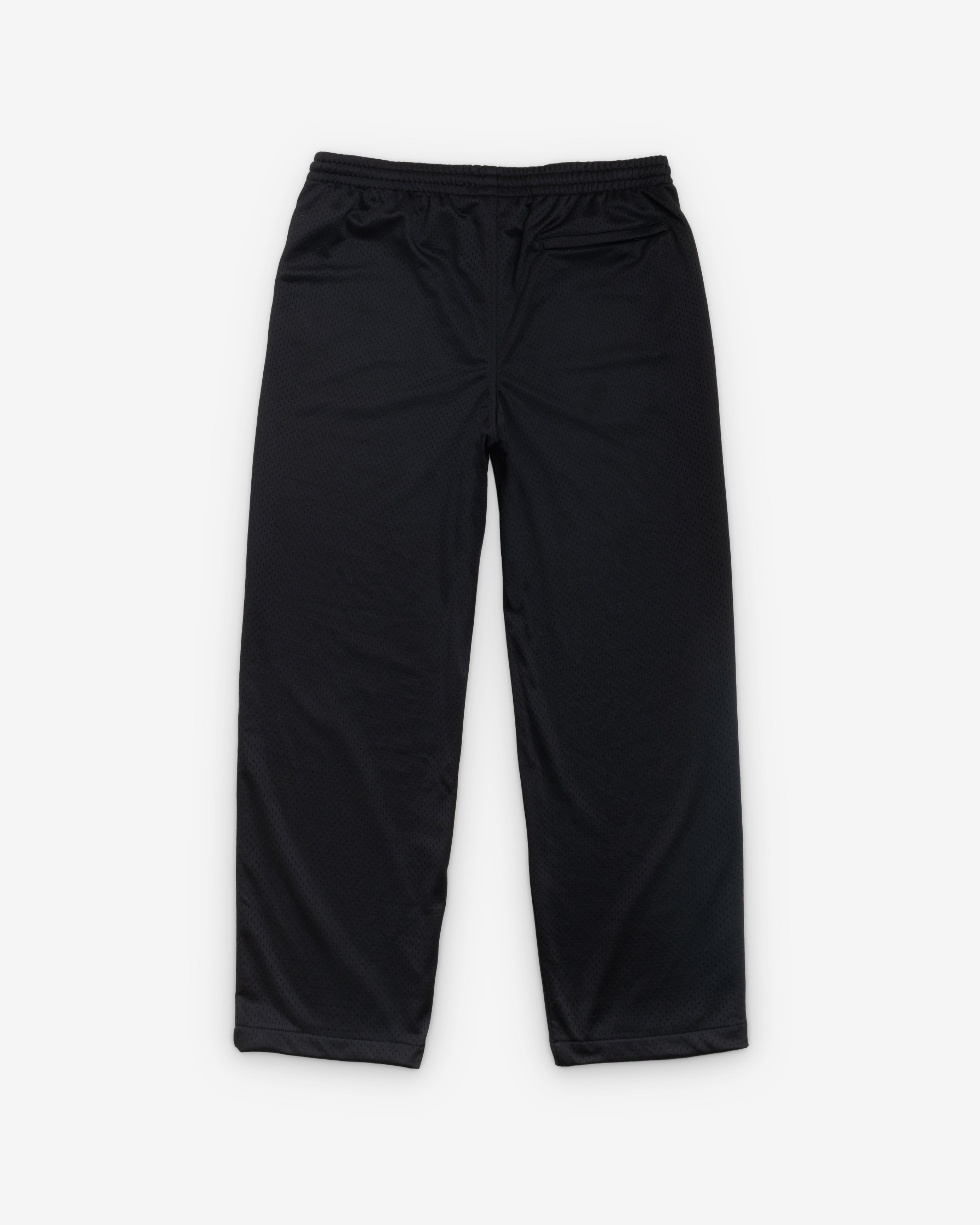 Stüssy: Men's Mesh Track Pant (Black) | DSMNY E-SHOP