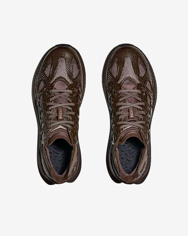 Hoka - Men's U Mach X Caged Sneakers - (Walnut/Soaring Blue)