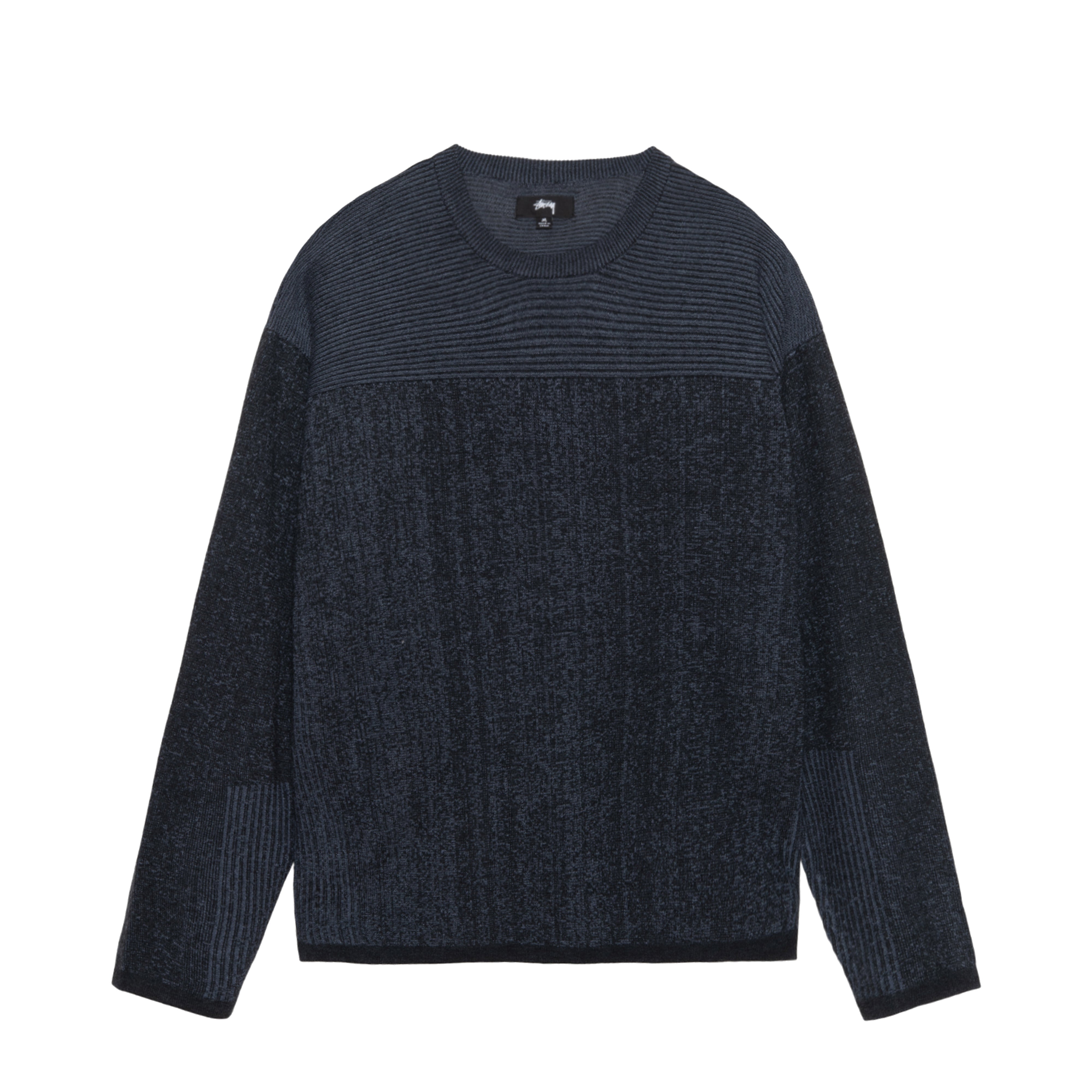 Stüssy - Men's Engineered Panel Sweater - (Navy) – DSMNY E-SHOP