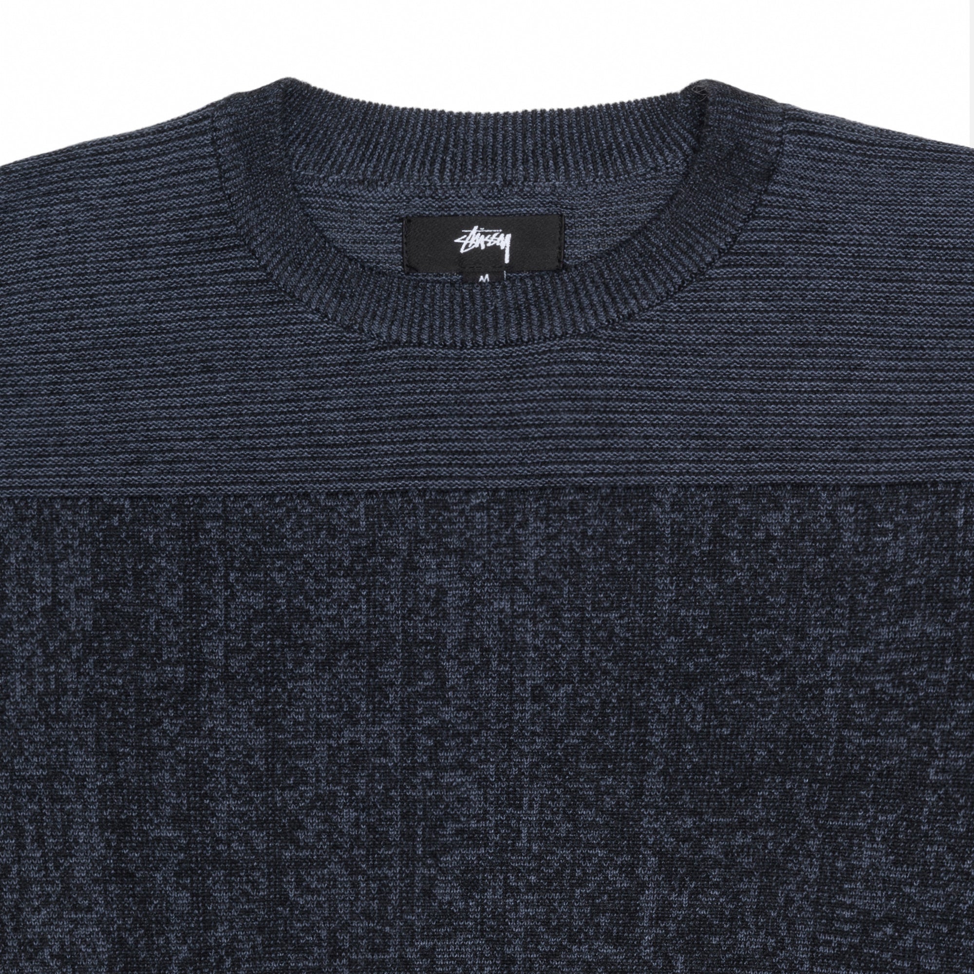 Stüssy - Men's Engineered Panel Sweater - (Navy) view 3