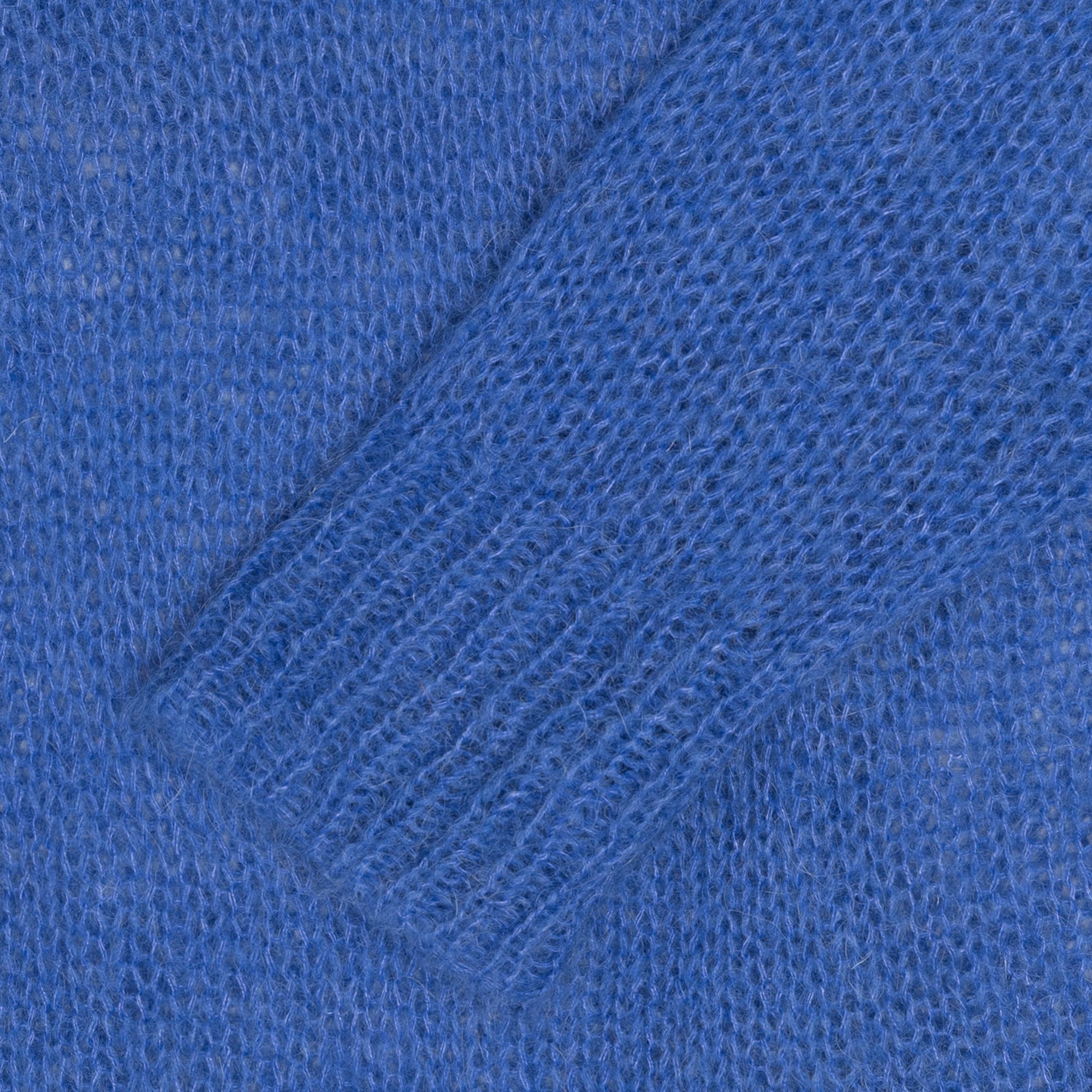 Stüssy - Men's S Loose Knit Sweater - (Blue) view 4