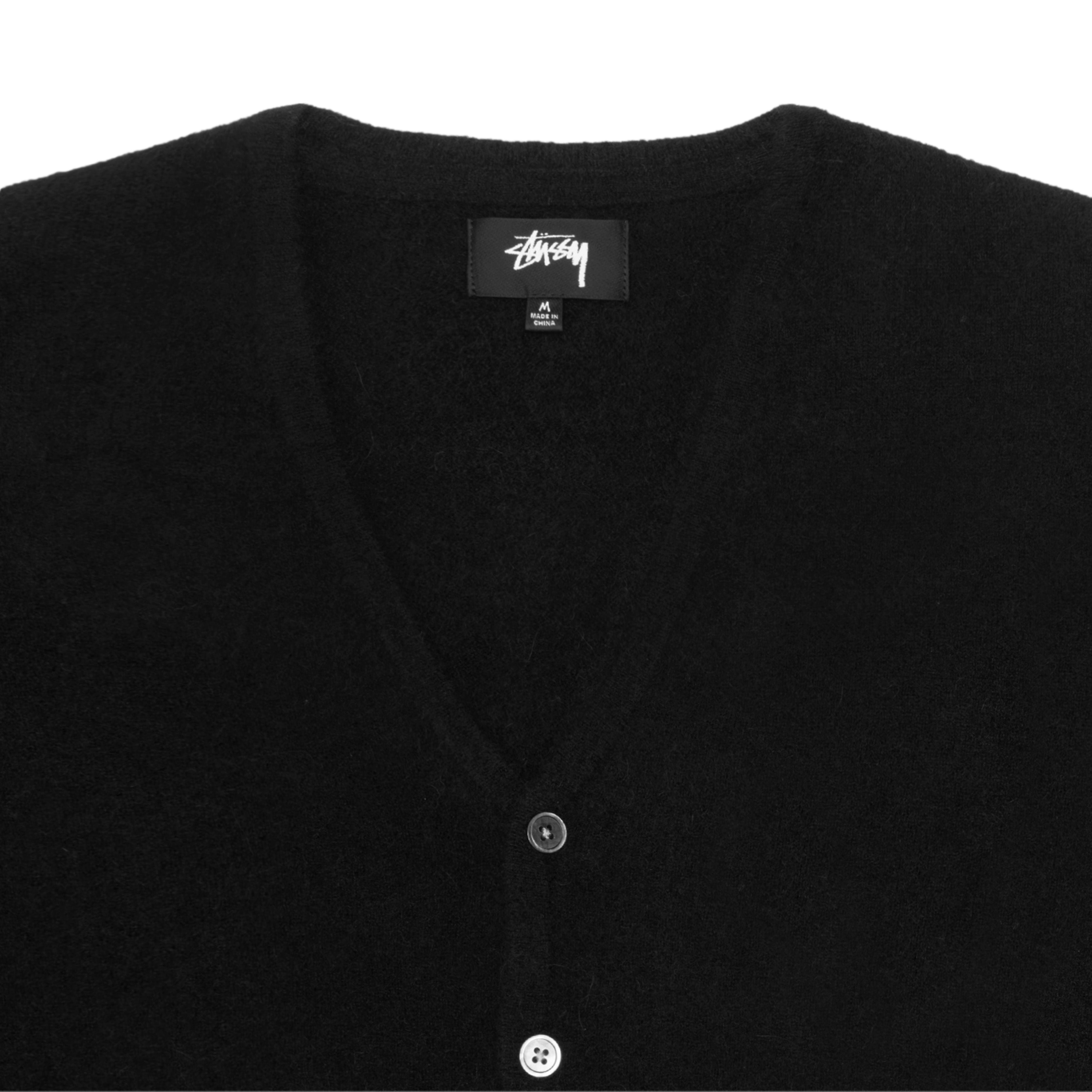 Stüssy - Brushed Cardigan - (Black) – DSMNY E-SHOP