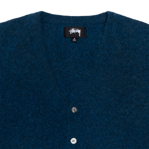Stüssy - Brushed Cardigan - (Blue)
