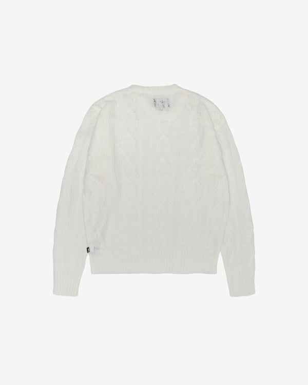 Stüssy - Men's Cable Loose Knit Sweater - (Ivory)