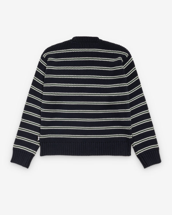 Stüssy - Men's Stripe Knit Crew - (Ocean)