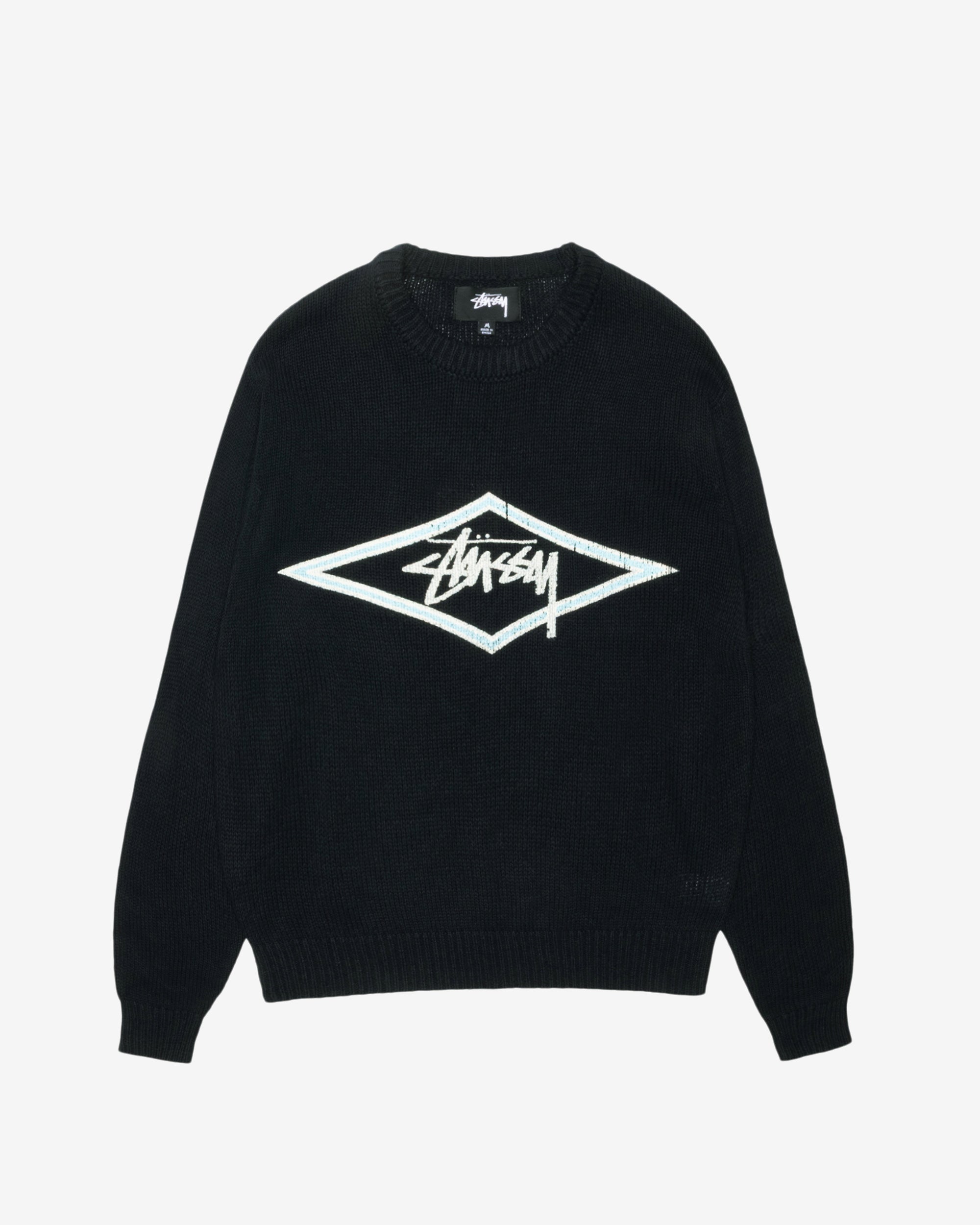 Stüssy Men's Surf Team Sweater (Black) - Main Image