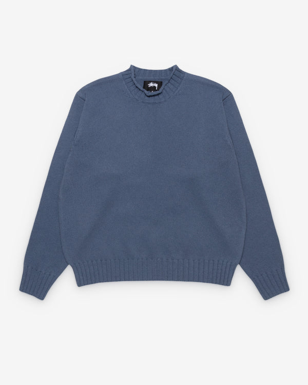 Stüssy - Men's Tonal Mock Neck Sweater - (Washed Blue)