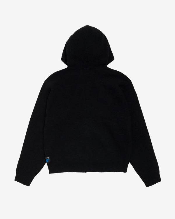 Stüssy - Men's Textured Zip Hooded Sweater - (Black)