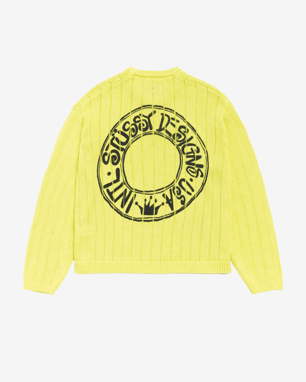 Stüssy - Men's Buana Logo Sweater - (Lime)