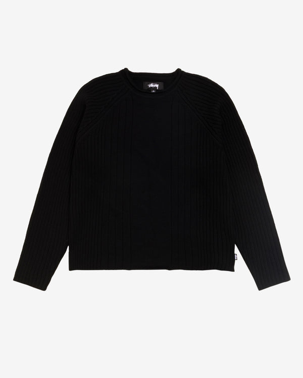 Stüssy - Men's Merino Roll Neck Sweater - (Black)