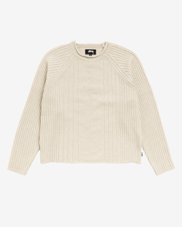 Stüssy - Men's Merino Roll Neck Sweater - (Natural)