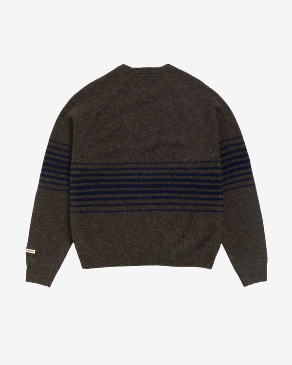 Stüssy - Shadow Stripe Sweater - (Dark Brown)