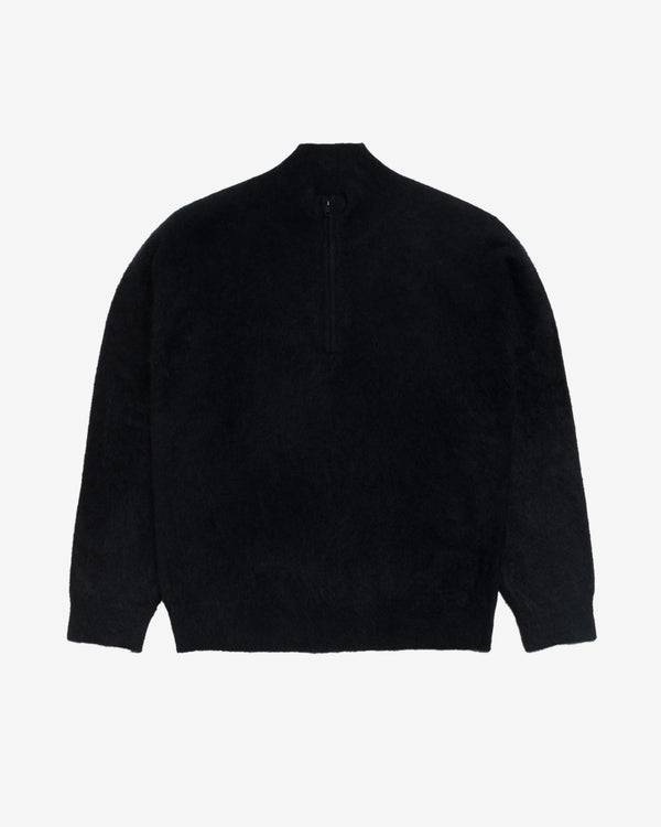 Stüssy - Brushed Quarter Zip Sweater - (Black)
