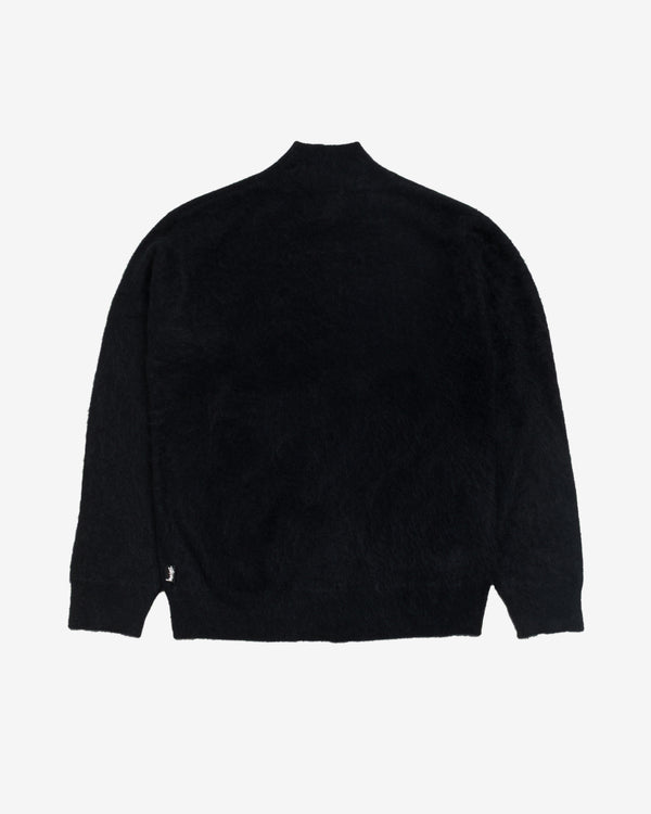 Stüssy - Brushed Quarter Zip Sweater - (Black)