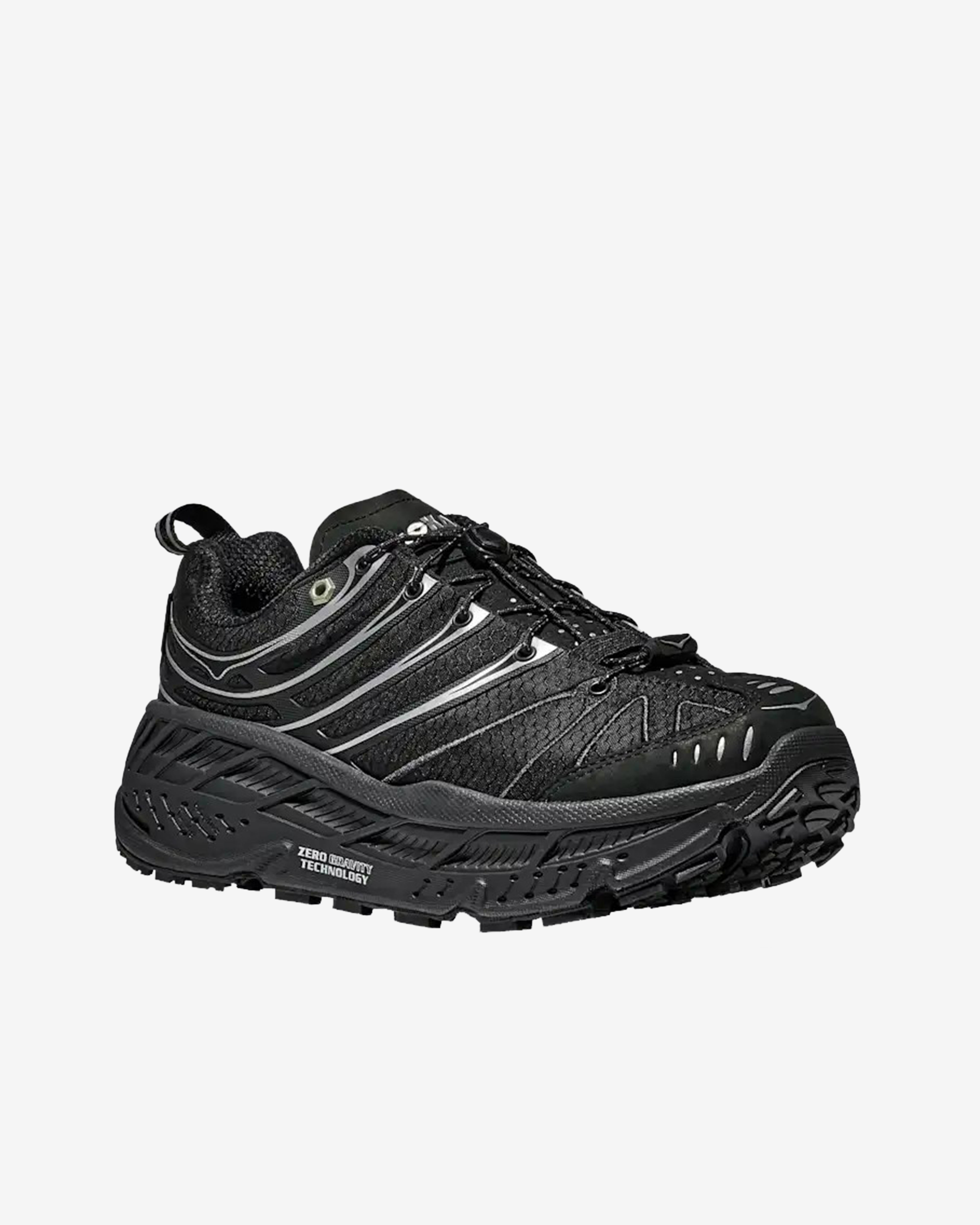 Hoka: Men's U Stinson Evo GTX Sneakers (Black/Silver) | DSMNY E-SHOP