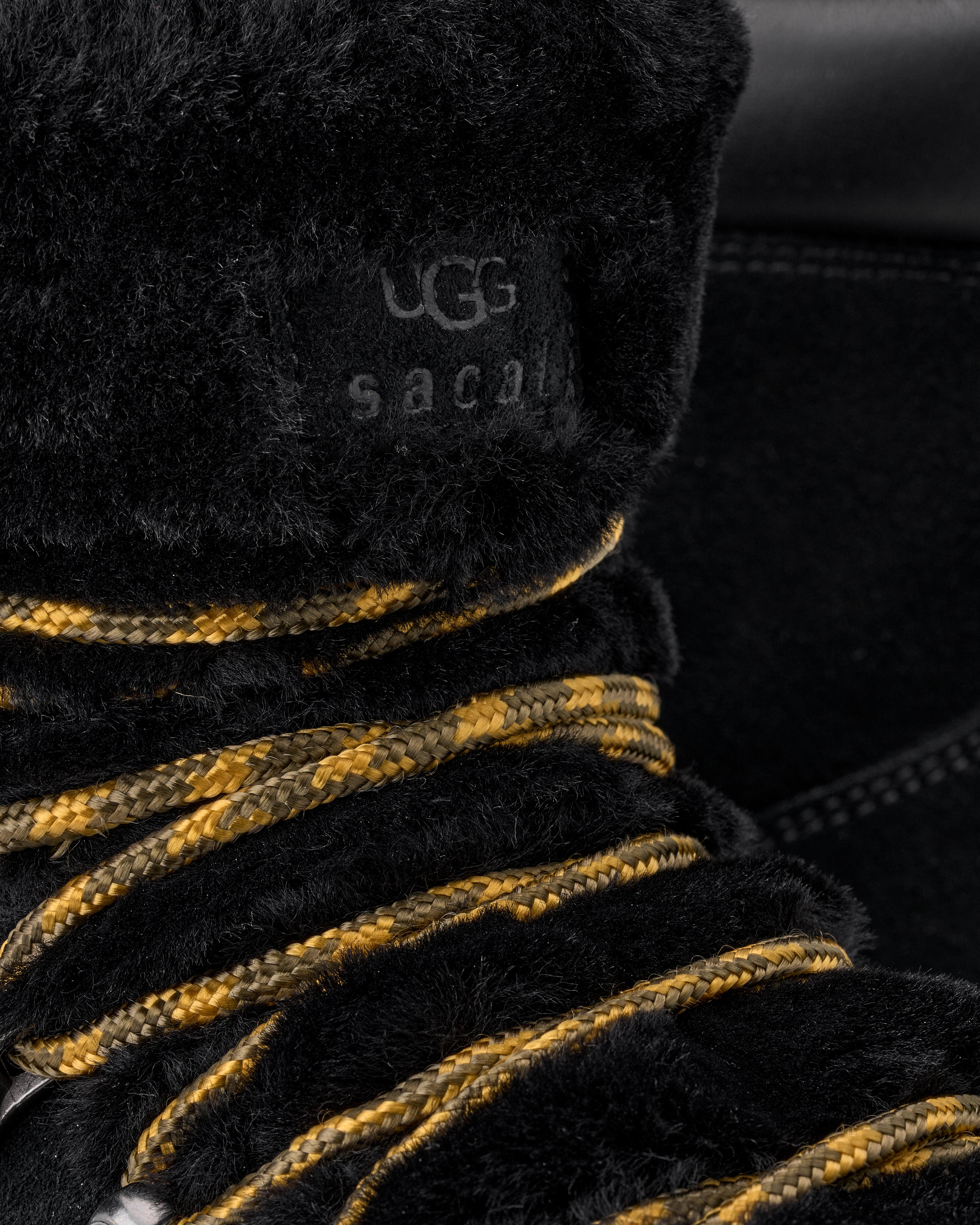 Ugg: Sacai Hiker Boot (Black) | DSMNY E-SHOP