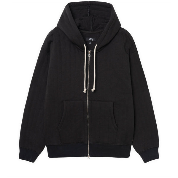 Stüssy - Men's Vertical Quilted Zip Hood - (Black)