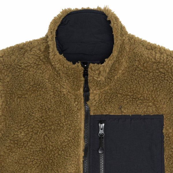 Stüssy - Sherpa Reversible Vest - (Olive)