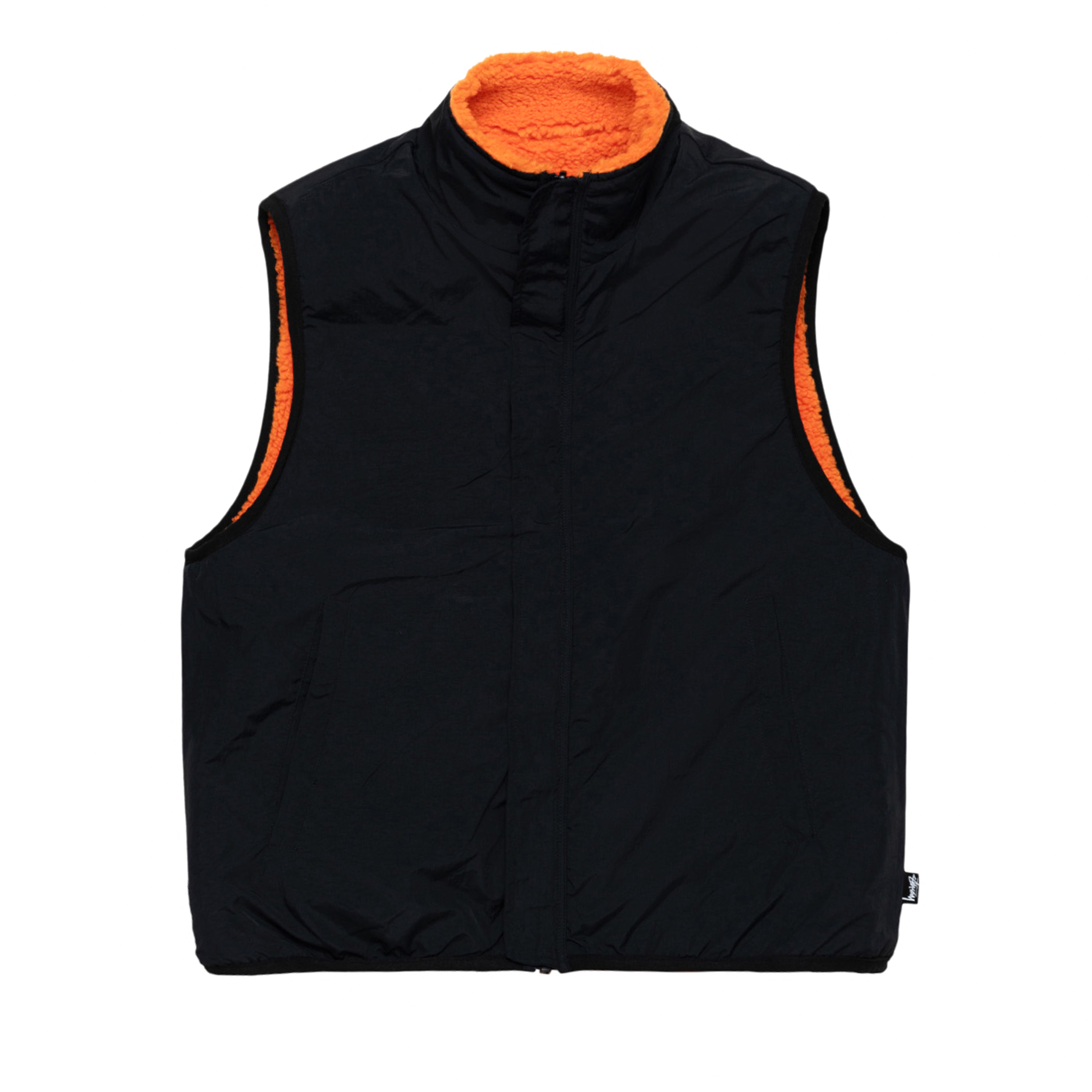 Stüssy: Sherpa Reversible Vest (Tangerine) | DSMNY E-SHOP