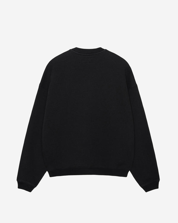 Stüssy - Men's Big Crackle Sport Crew - (Washed Black)