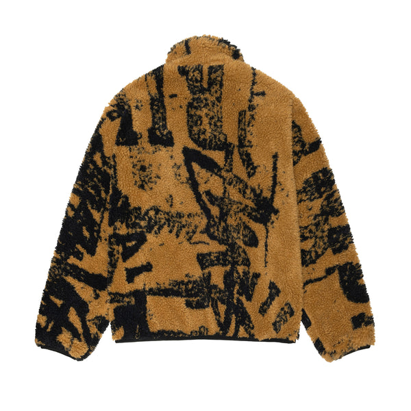 Stussy - Men's Sherpa Reversible Jacket - (Yellow)