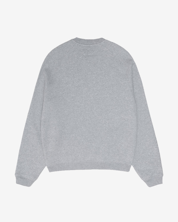 Stüssy - Men's Raglan Sleeve Crew - (Grey Heather)