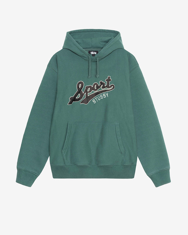 Stüssy - Men's Satin Patch Oversized Hoodie - (Green)