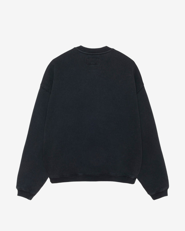 Stüssy - Men's Athletics Crew - (Washed Black)