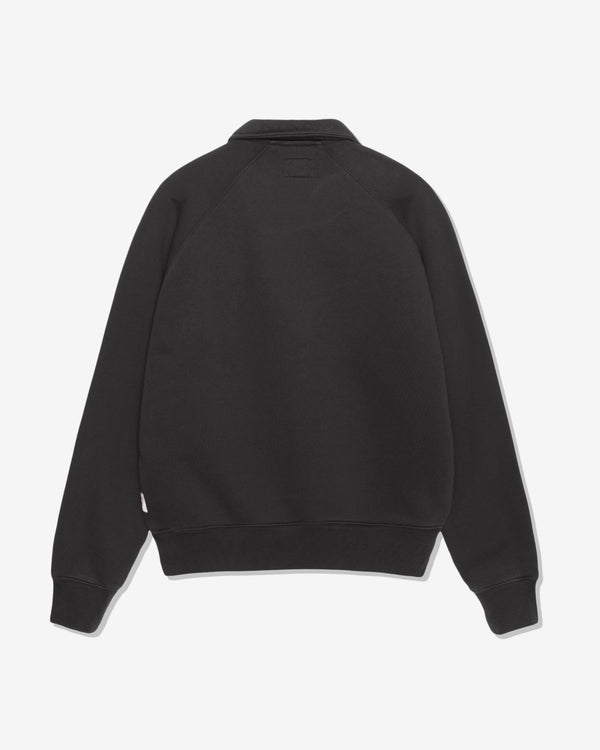 Stüssy - Men's Fleece Raglan Zip Mock - (Washed Black)