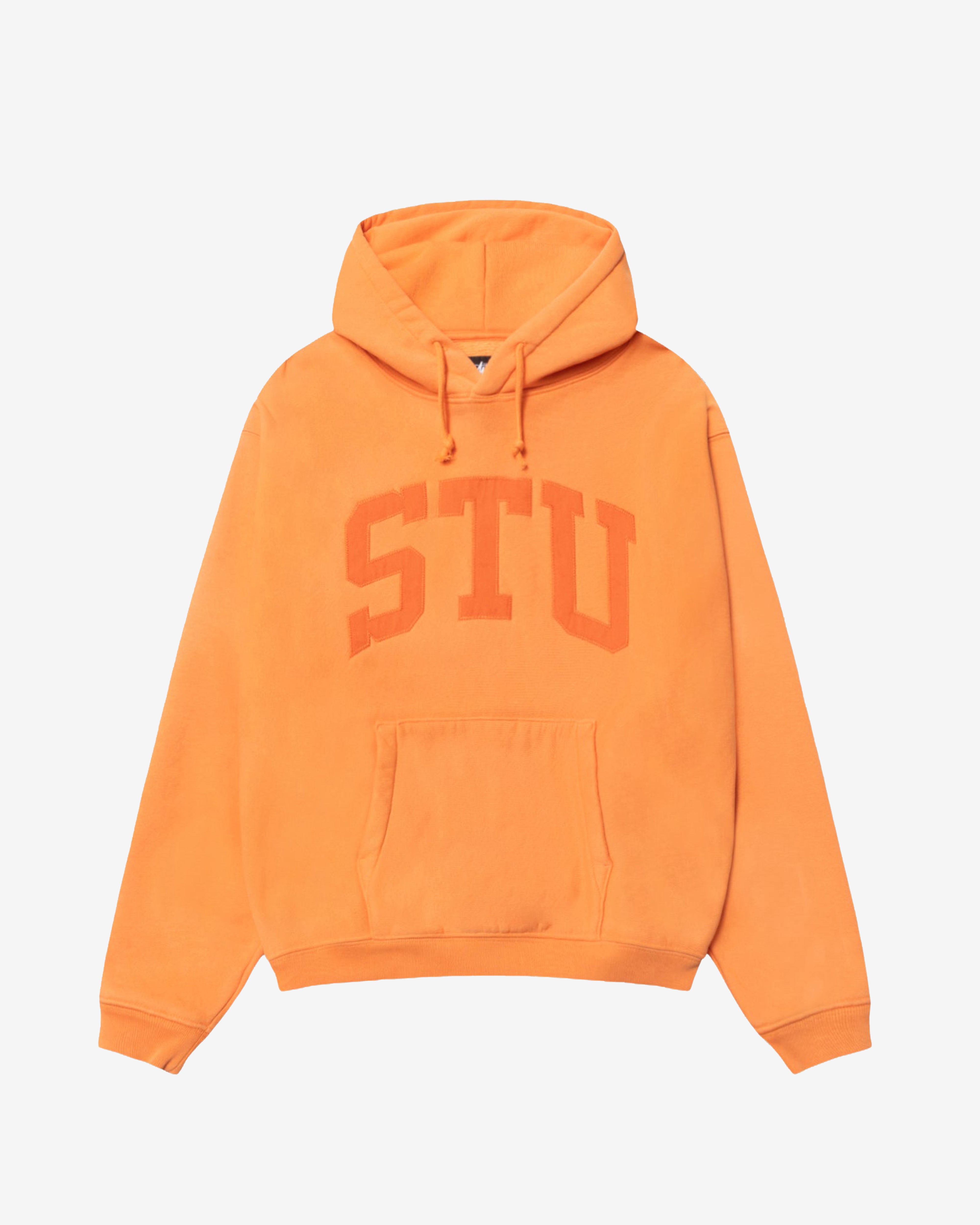 Stüssy: Men's Applique Hoodie (Orange) | DSMNY E-SHOP