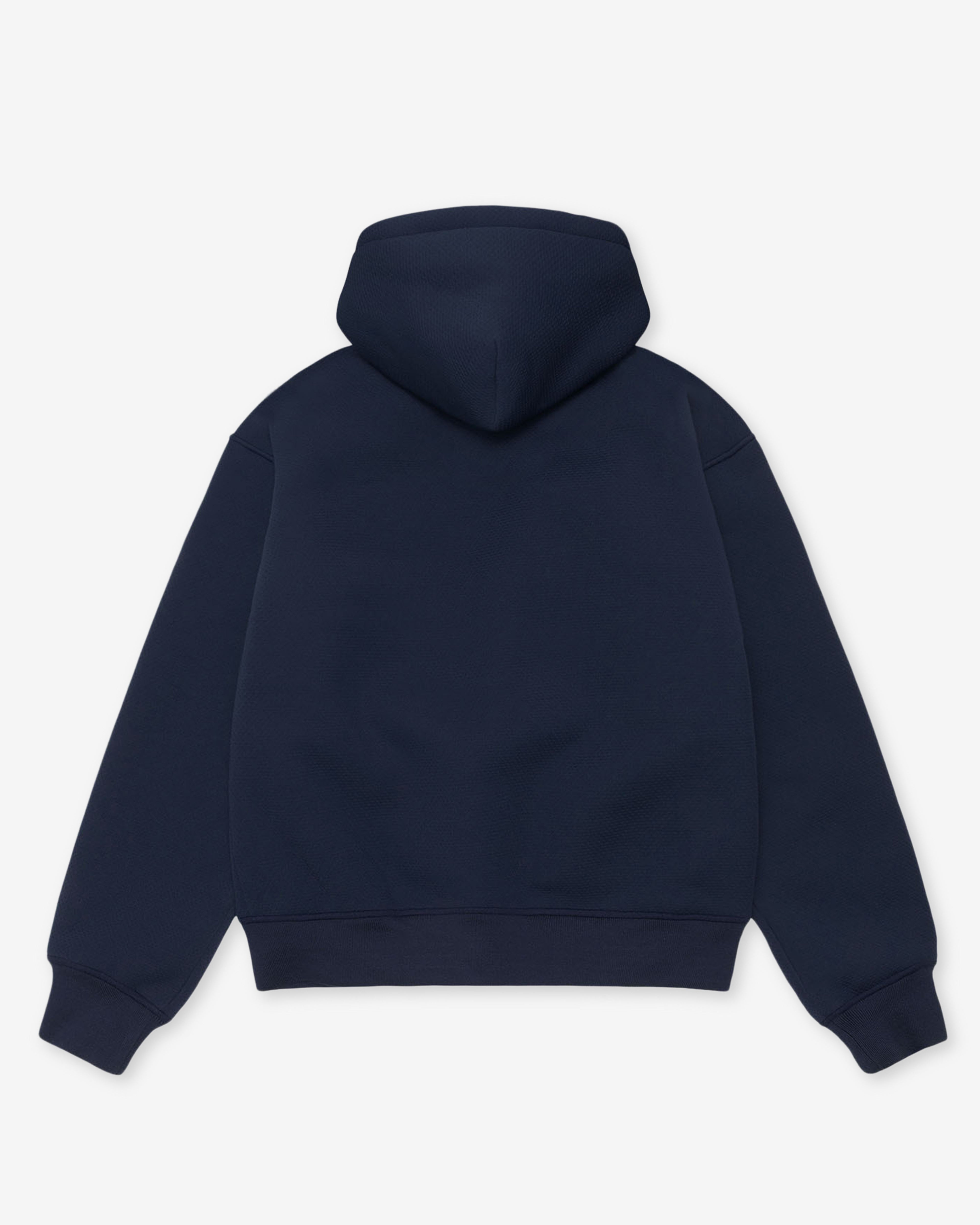 Stüssy: Men's Bonded Sherpa Lined Hoodie (Blue) | DSMNY E-SHOP