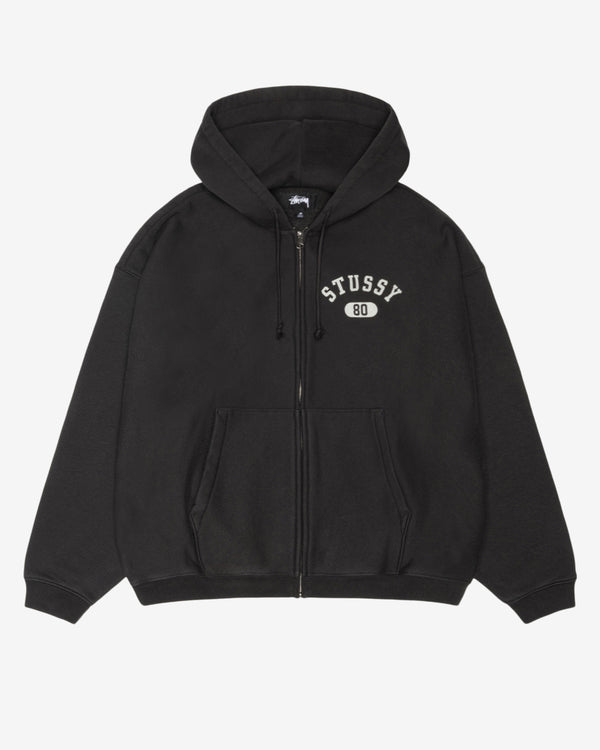 Stüssy - Men's Varsity Zip Hoodie - (Washed Black)