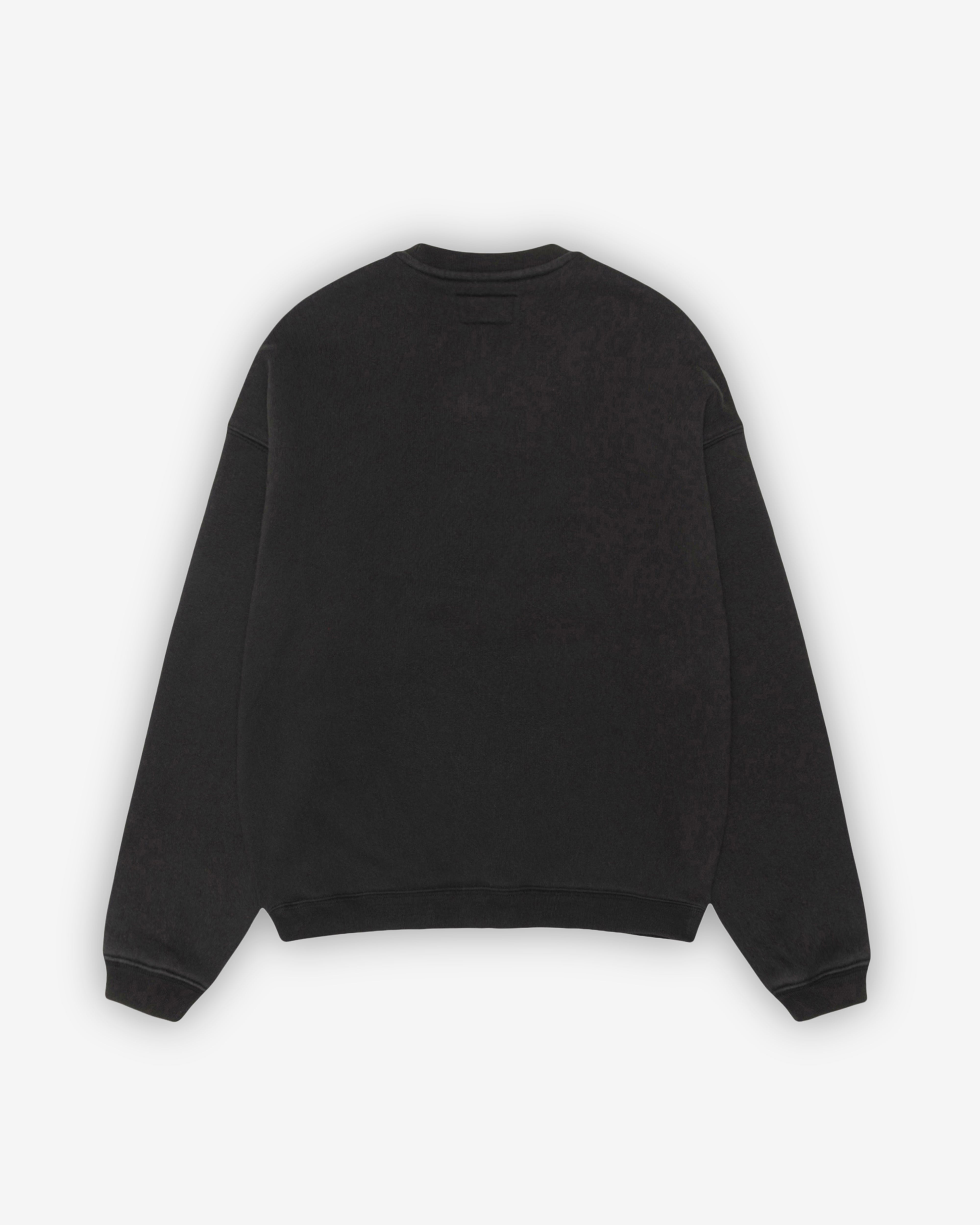 Stüssy: Men's Stüssy State Crewneck (Black) | DSMNY E-SHOP