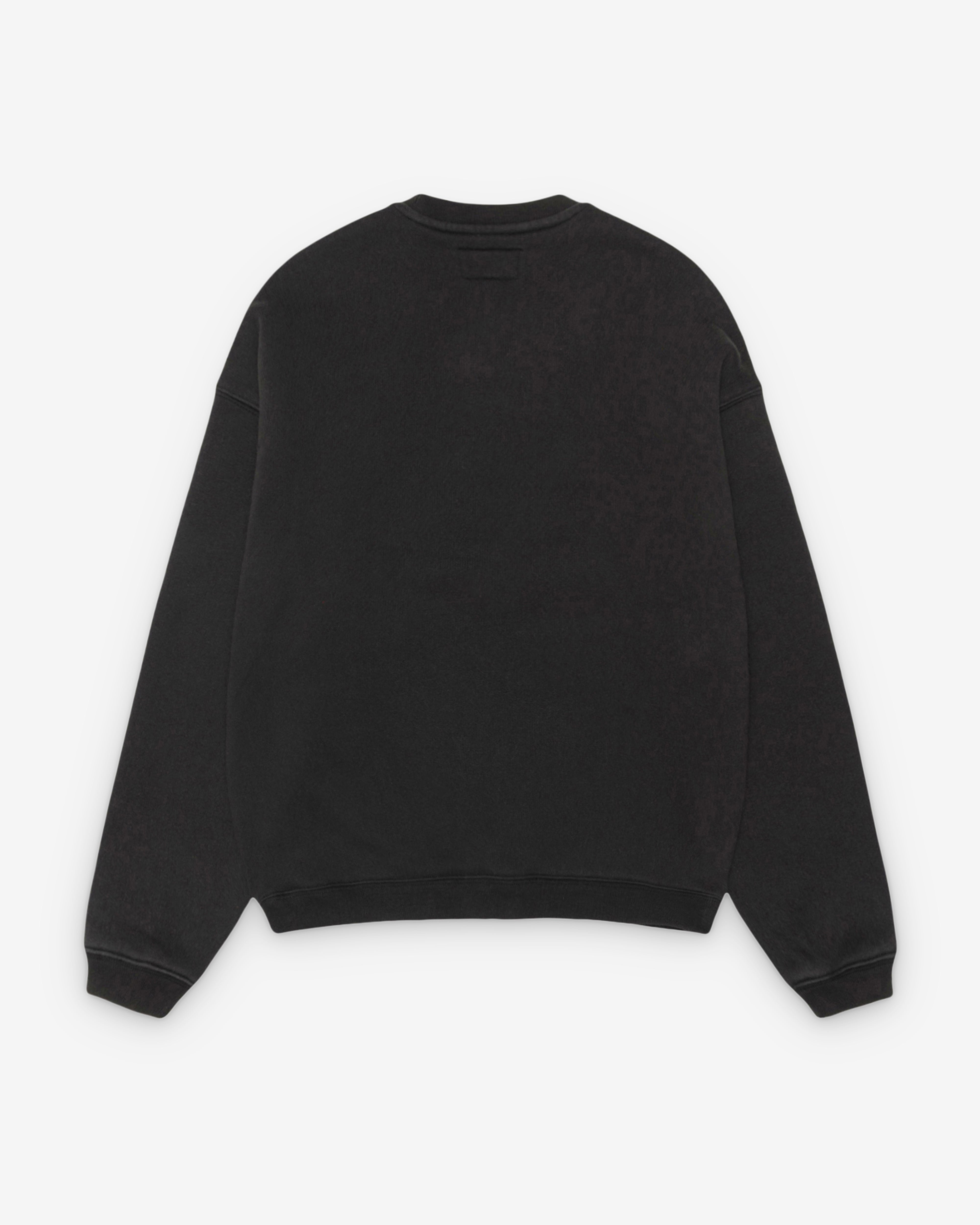 Stüssy: Men's Stüssy State Crewneck (Black) | DSMNY E-SHOP