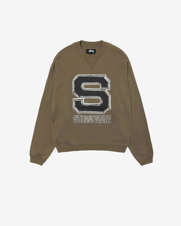 Stüssy - Men’s Stüssy State Crewneck - (Olive)