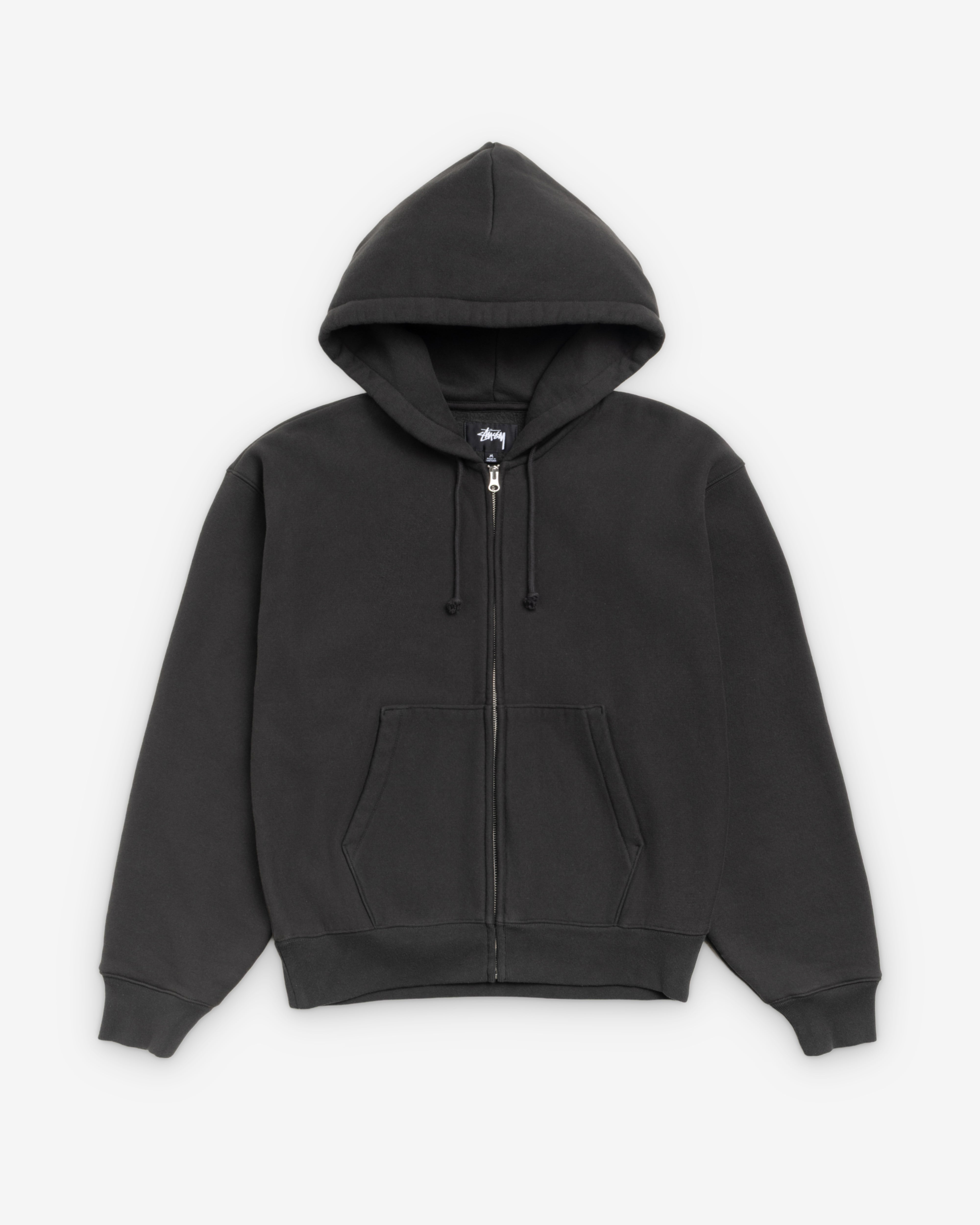 STUSSY LONG HALL ZIP HOOD M ブラック Stussy Long Haul Zip Hoodie Black Men's - SS26 - US