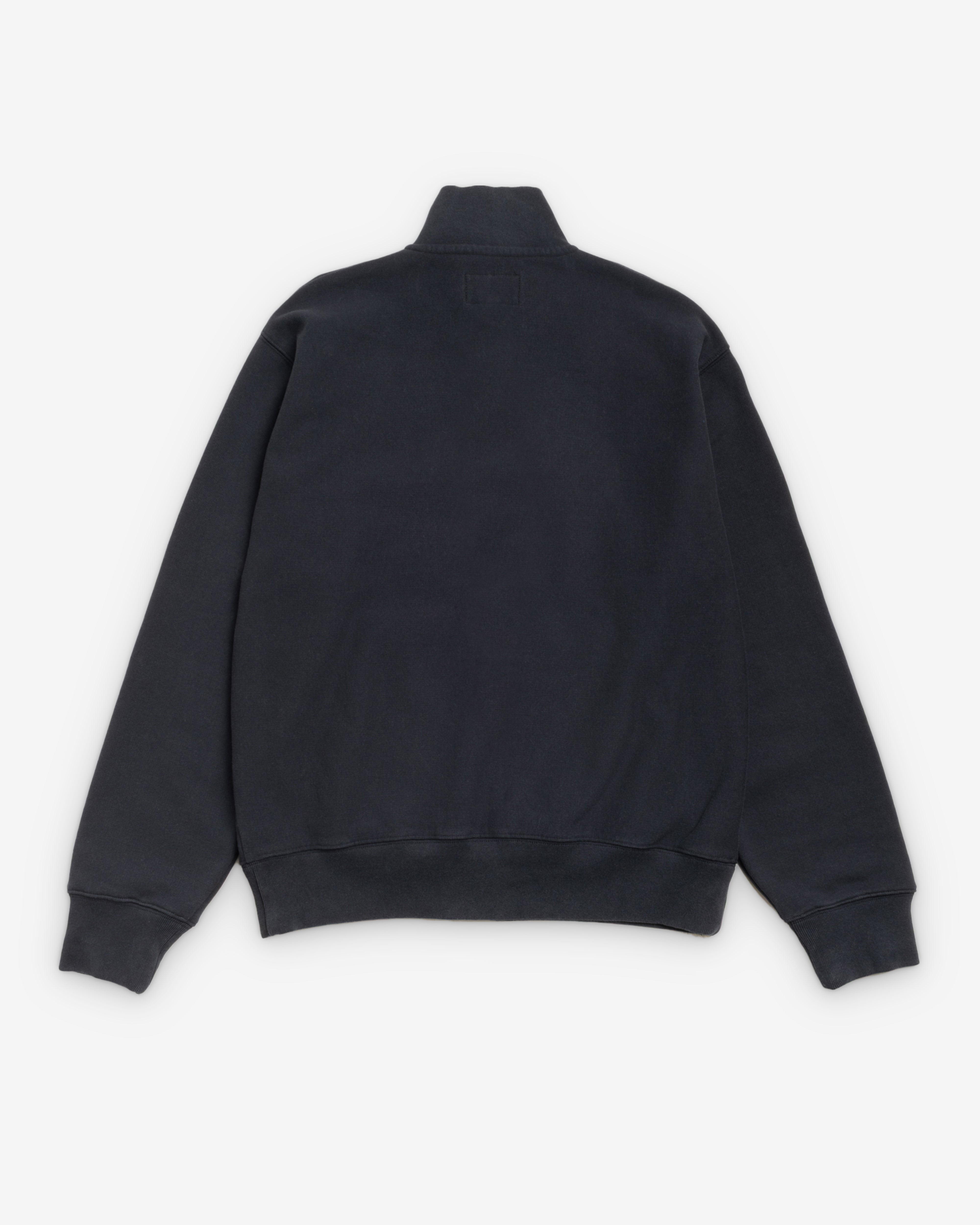 Stüssy: Men's Fleece Track Jacket (Black) | DSMNY E-SHOP